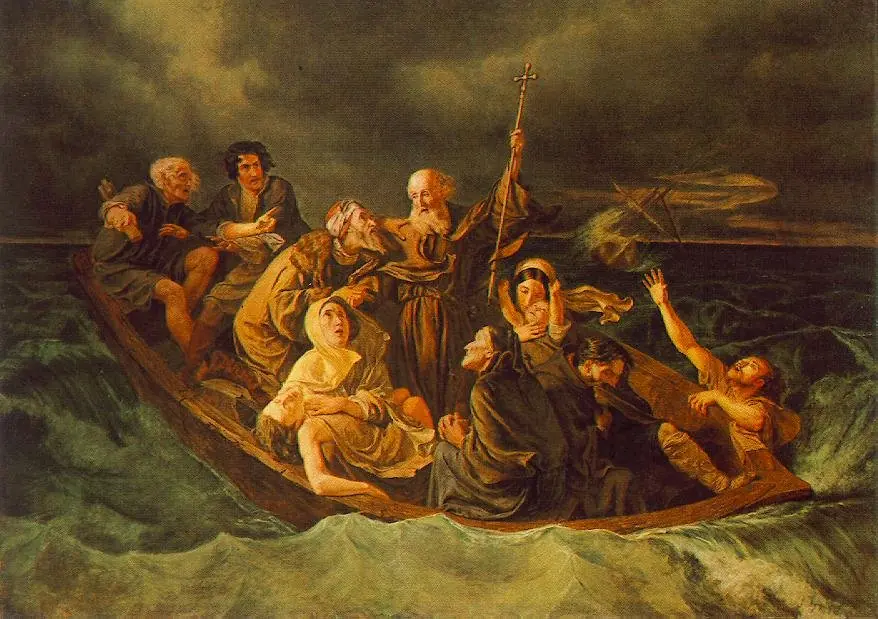 Lifeboat, by Mihály Zichy