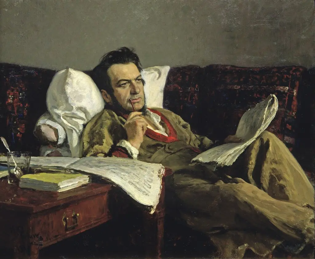 Mikhail Ivanovich Glinka during the composition of the opera “Ruslan and Lyudmila”