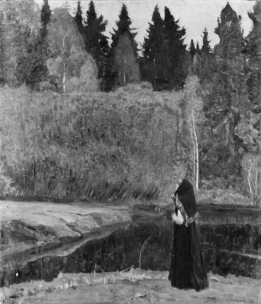 The Nightingale Sings, by Mikhail Nesterov