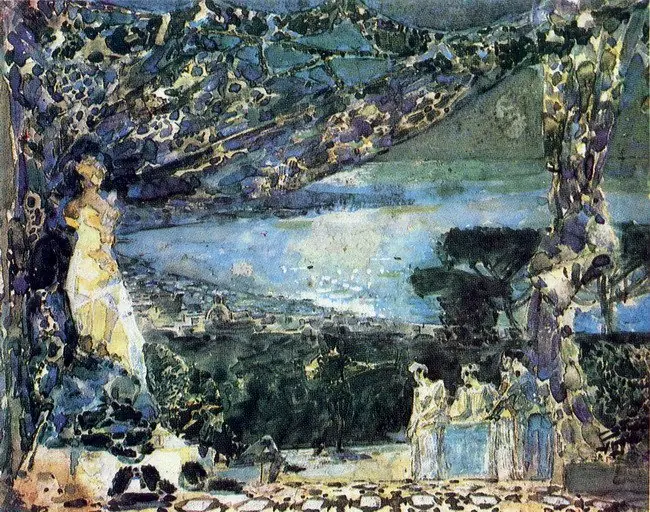 Neapolitan night, by Mikhail Vrubel