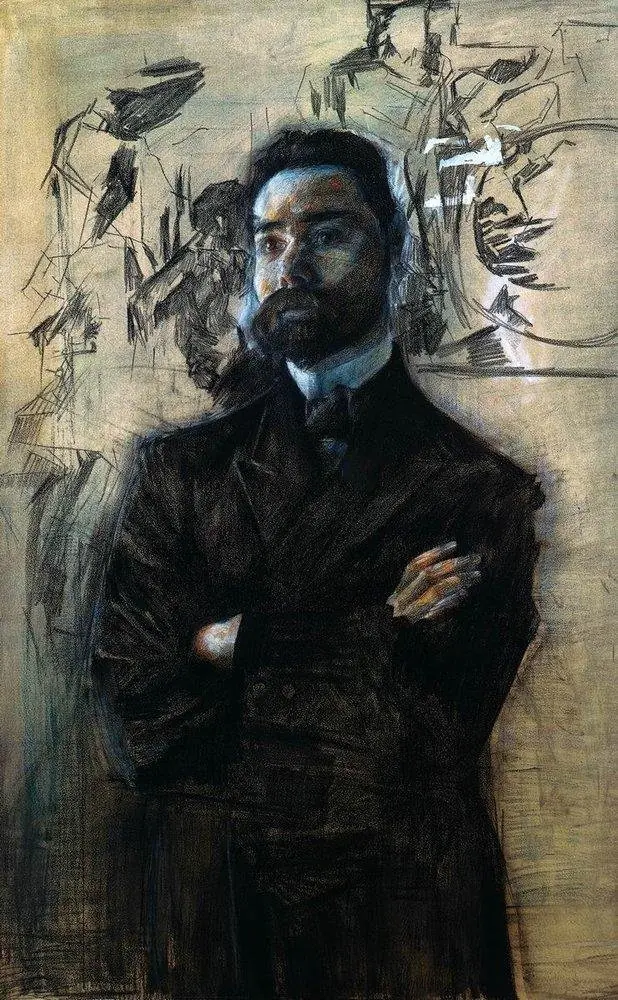Valery Bryusov, by Mikhail Vrubel
