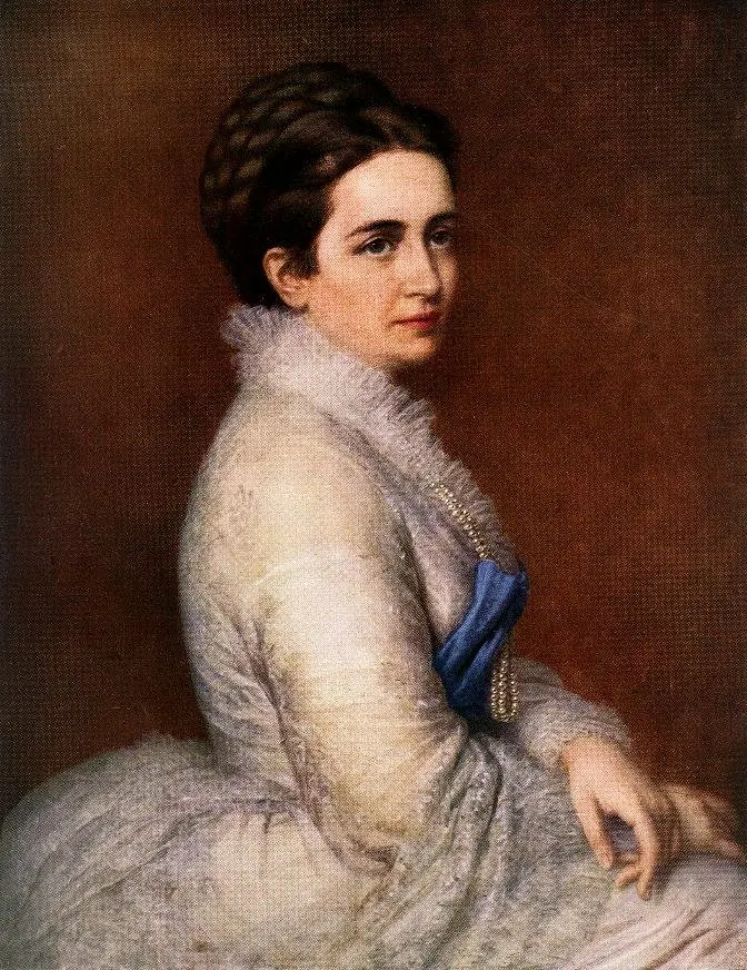 Portrait of Mrs. István Bittó, by Miklós Barabás