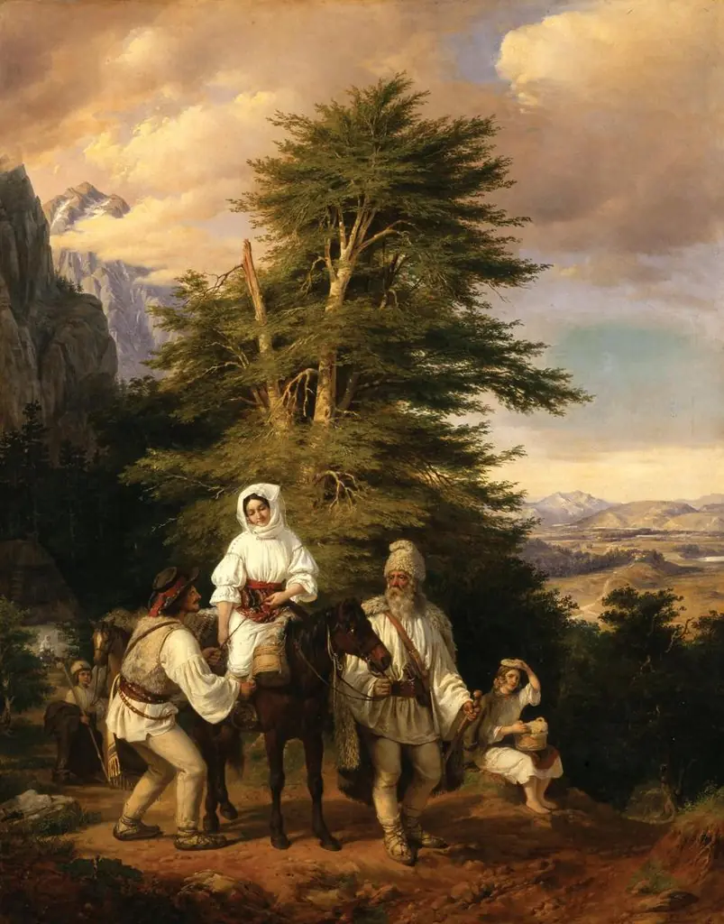 Romanian Family Heading for the Fair, by Miklós Barabás