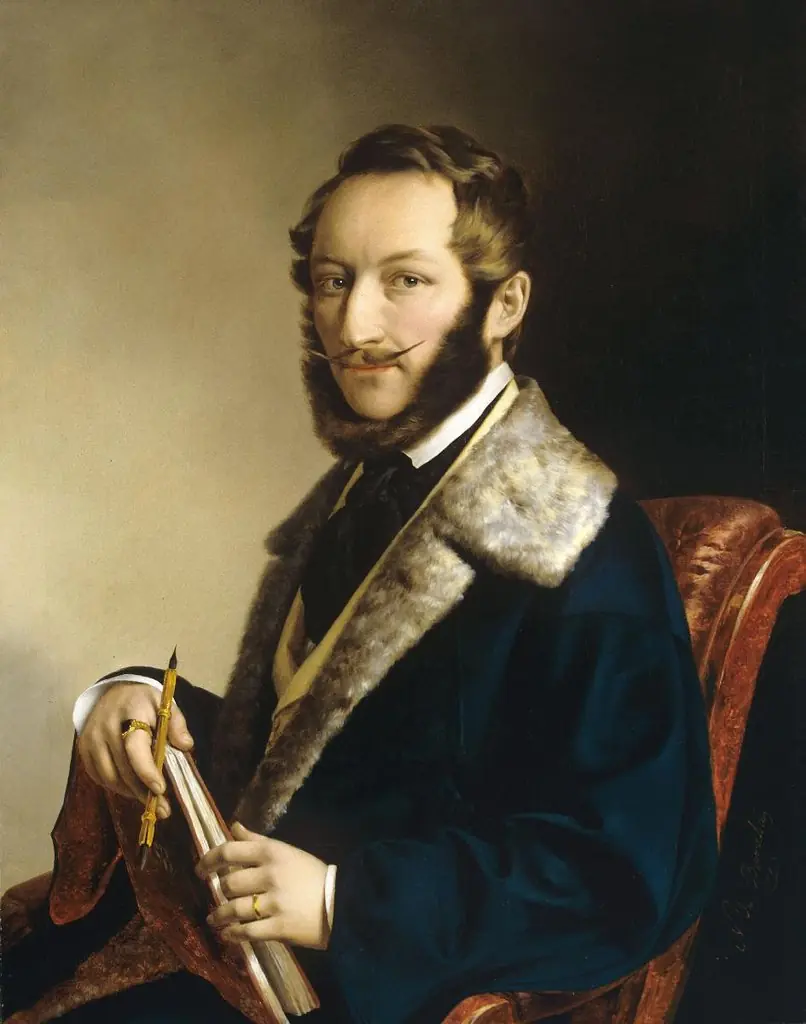 Self-portrait, by Miklós Barabás