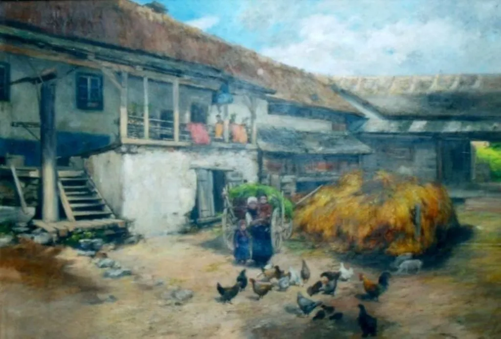 Curte șvăbească, by Miksa Bruck, unspecified, 1898