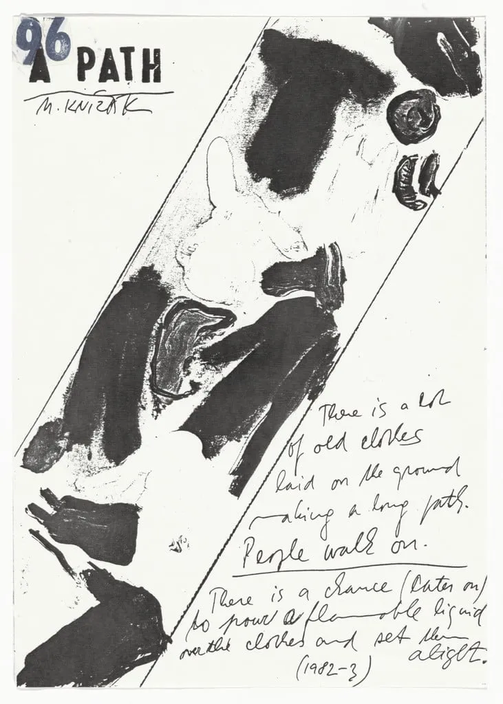Untitled, by Milan Knížák, 1982