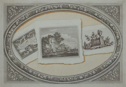 Trompe l'Oeil: Prints with Londonio's Calling Card, Using Original Copperplates, by Milanese 18th Century