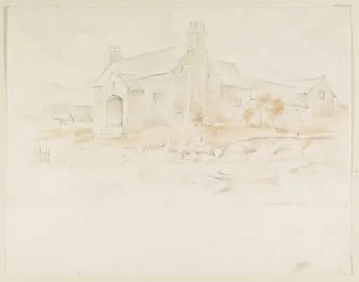 Farm above Selattyn, Denbighshire, by Mildred E. Eldridge