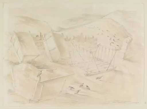 Gambo and Car Llusg below Cader Idris, Merionethshire, by Mildred E. Eldridge