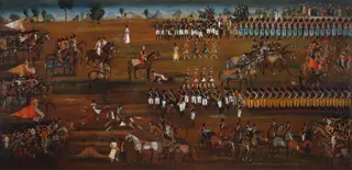 Military Review with Fath Ali Shah and Abbas Mirza