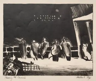 Passing the Coronia, by Milton S. Fox, 1928