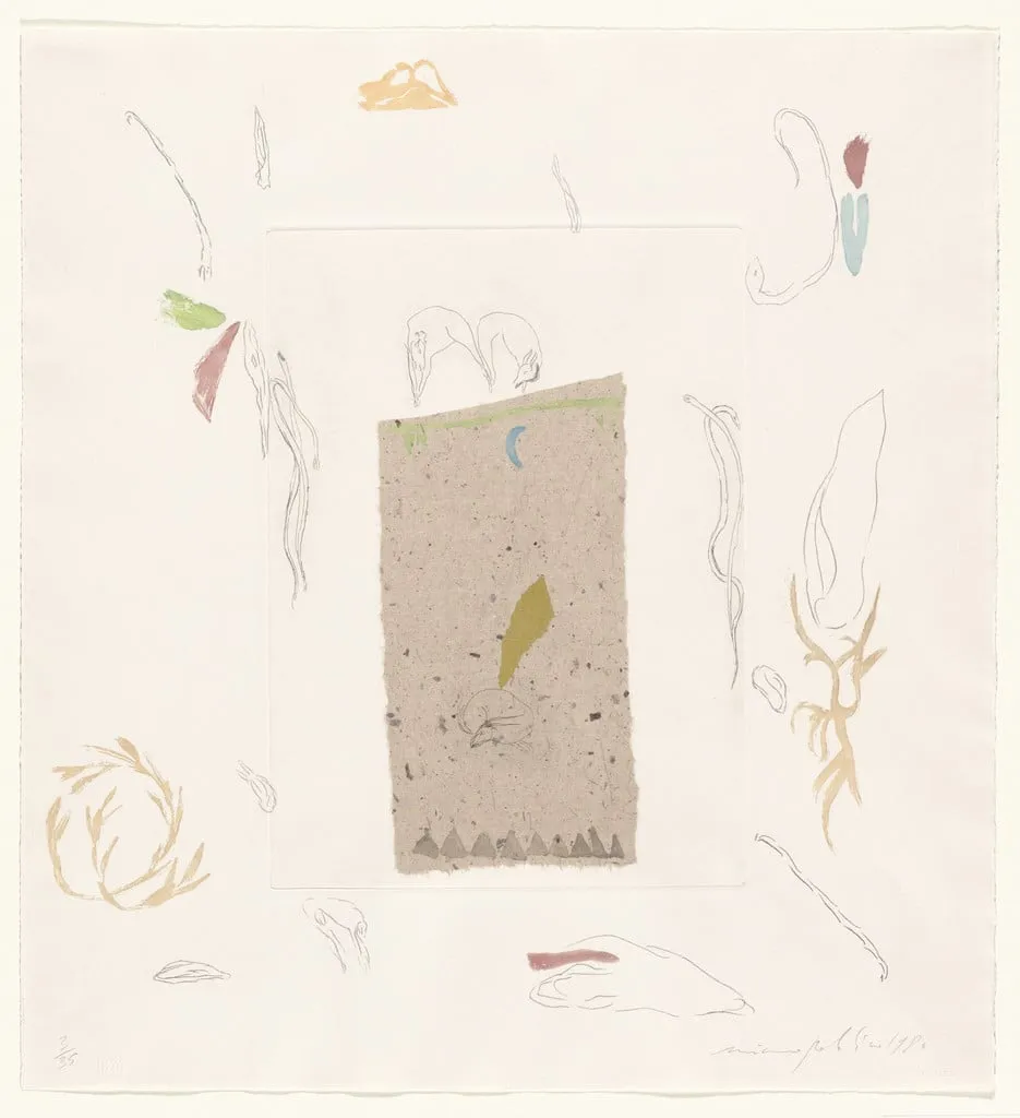 Untitled, by Mimmo Paladino, ink, 1980
