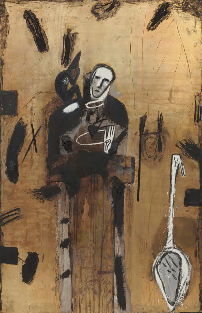Untitled, by Mimmo Paladino, oil, 1986