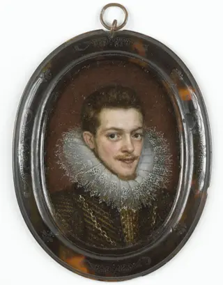 Miniature portrait of an unknown man