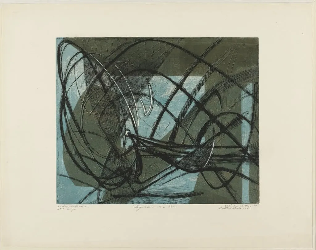Untitled, by Minna Citron, ink, 1948