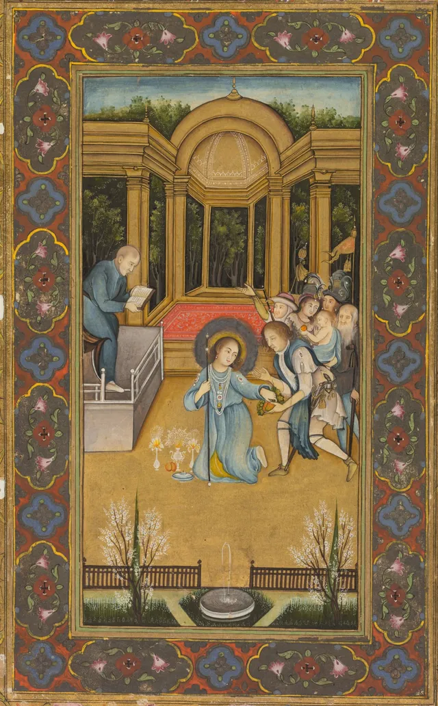 Jesus among the doctors in the Temple — Mir Kalan Khan