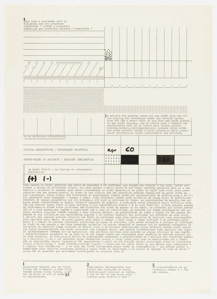 Untitled, by Mira Schendel, ink, 1974