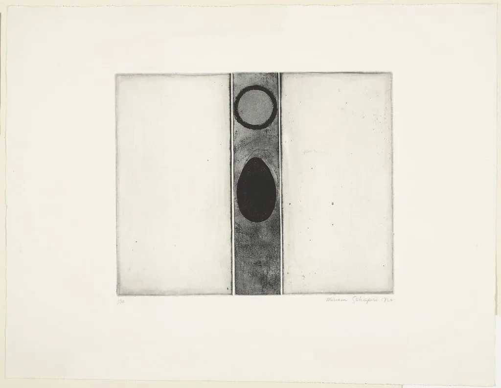 Untitled, by Miriam Schapiro, ink, 1962