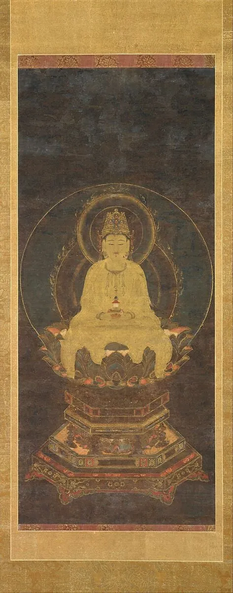 弥勒菩薩像|Miroku Bosatsu, ink, 1349