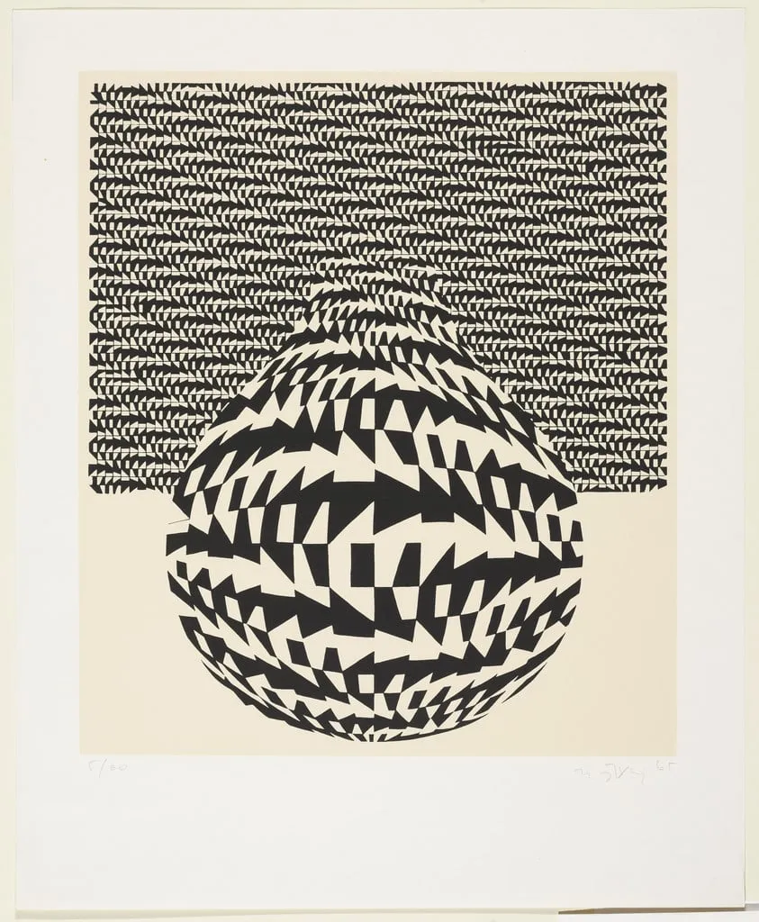 Untitled, by Miroslav Šutej, ink, 1965