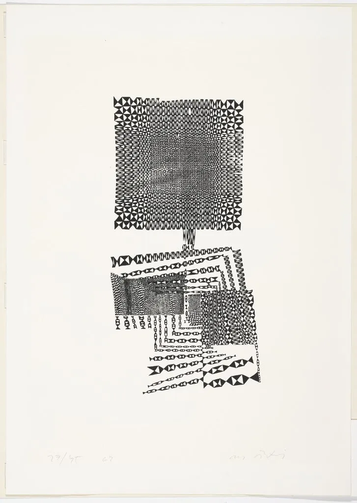 Untitled, by Miroslav Šutej, ink, 1964