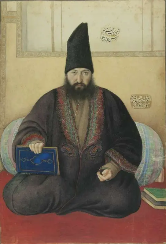 Portrait of Nawab (Vice-Regent) Khusraw Khan, by Mirza Abolhassan Khan Ghaffari