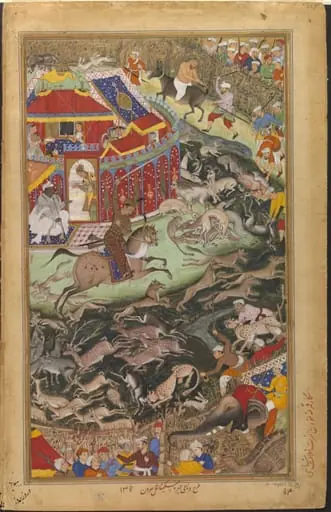 Akbar and Hamid Bakari, by Miskina