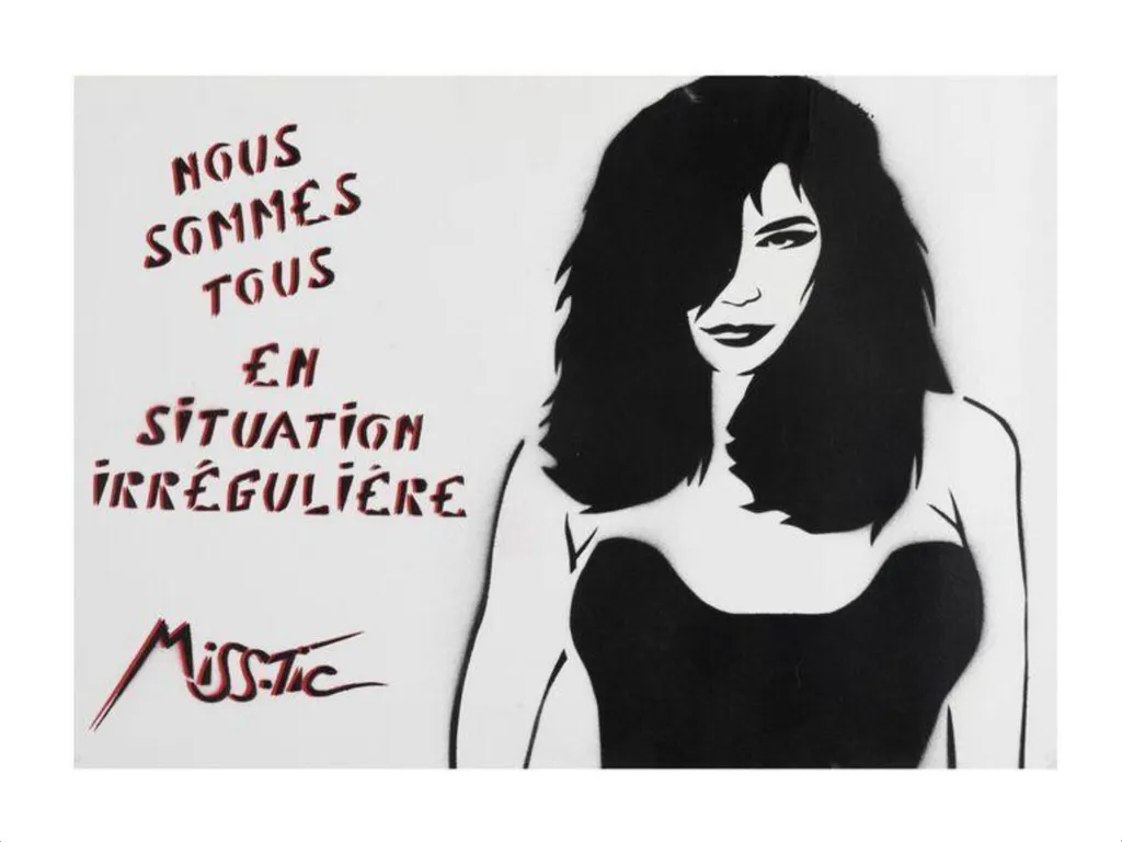 Nous sommes tous en situation irrégulière, by Miss Tic, 2004