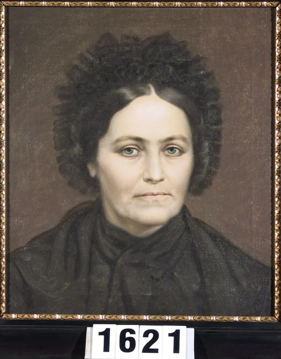 Elena Ioan Popp Moldovan, mama pictorului Mișu Popp, by Mișu Popp, 1869