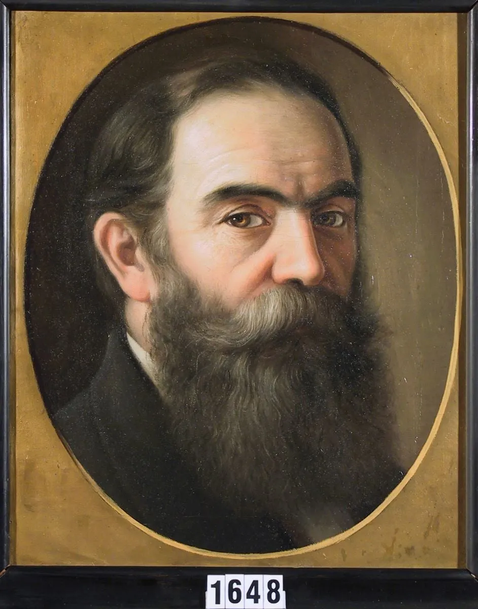 Nicolae Popp, fratele pictorului Mișu Popp, by Mișu Popp, 1869