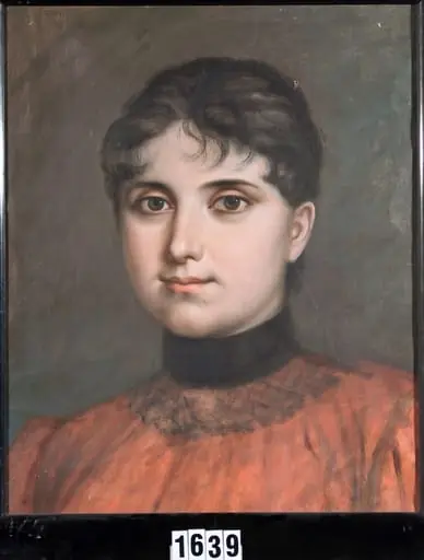 Portret de fată (D-ra J.), by Mișu Popp