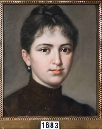Portret de femeie tânără, by Mișu Popp