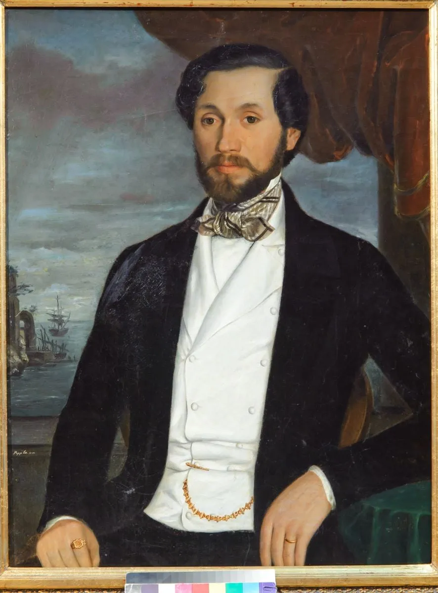 Portretul pictorului Carol Popp de Szathmári, by Mișu Popp, 1850