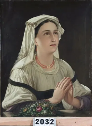 Portretul unei țărănci italiene, by Mișu Popp