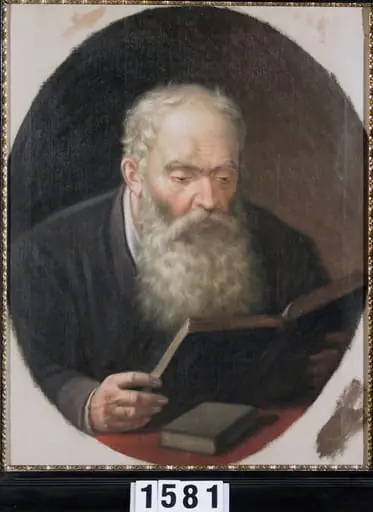 Tatăl pictorului citind, by Mișu Popp