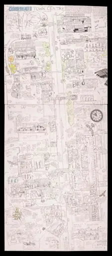 Dialectogram of the Cumbernauld Town Centre, by Mitch Miller