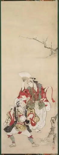 Spring Dancers (Manzai), by Miyagawa Chōshun