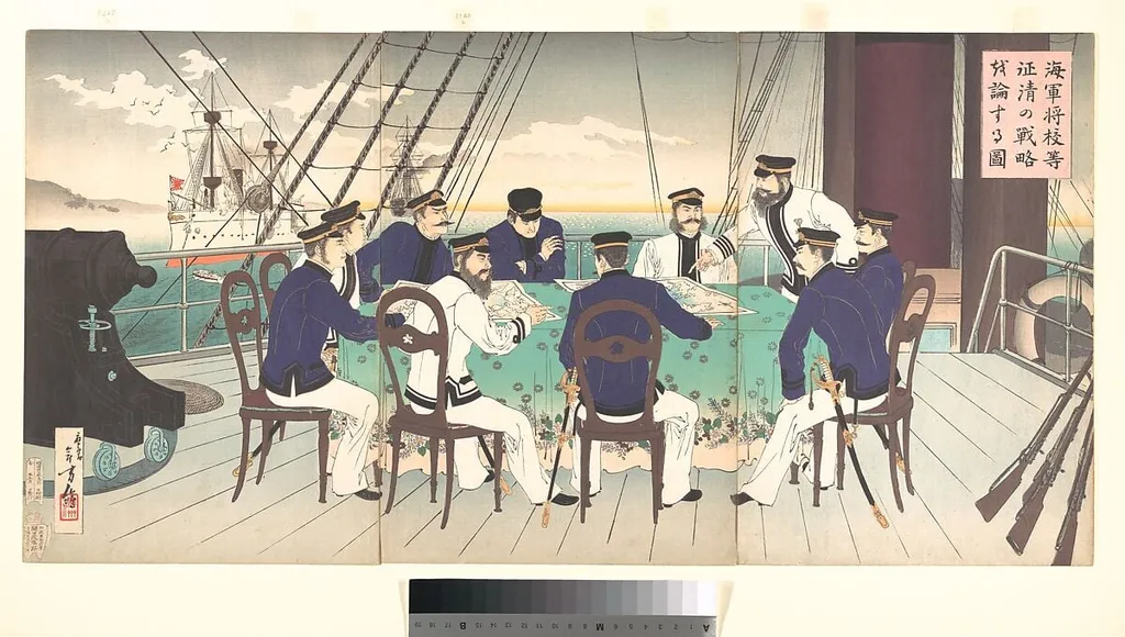 Untitled, by Mizuno Toshikata, ink, 1894