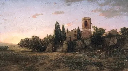 El toc d'oració, by Modest Urgell