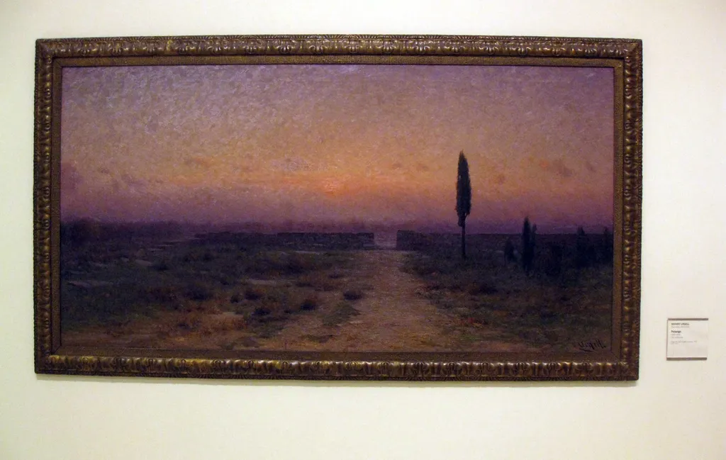 landscape, by Modest Urgell, unspecified, 1889