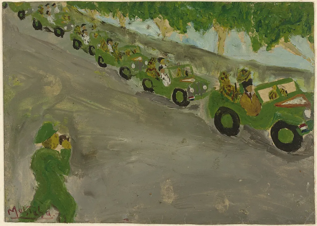 The President, the Vice President and Other Leaders are Banished to Sumatra, by Mohammad Toha Adimidjojo, unspecified, 1948