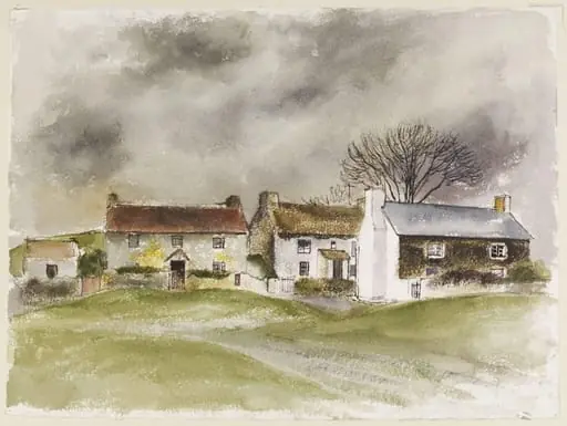 Penrice Village, Gower, Glamorganshire, by Mona Moore