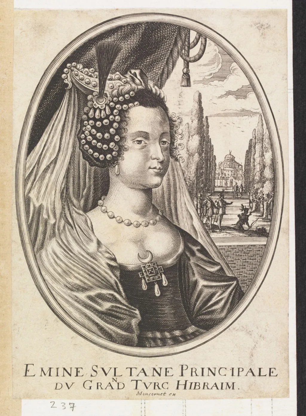 Turkish sultans, sultanas and other historical figures, by Moncornet, 1650