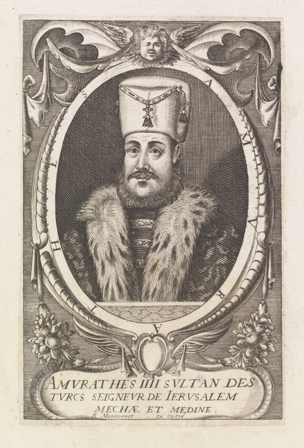 Turkish sultans, sultanas and other historical figures, by Moncornet, 1623