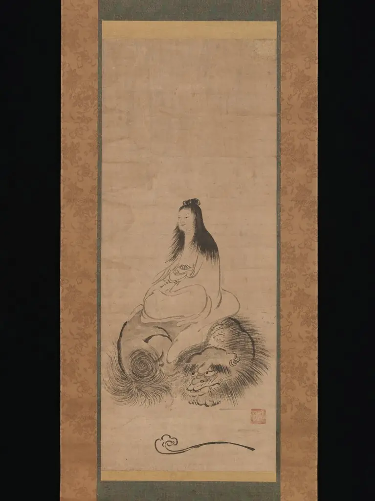 Monju on a Lion