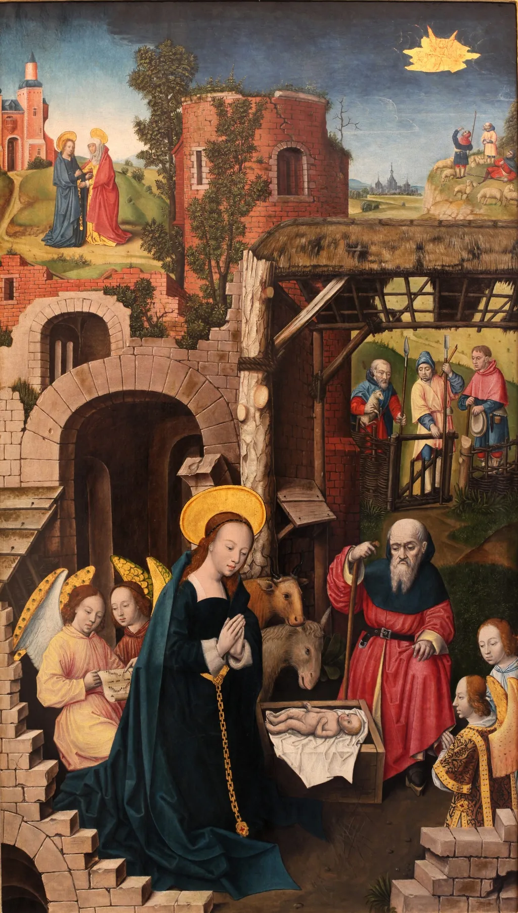 Nativity, by Monogrammist AH, oil, 1500