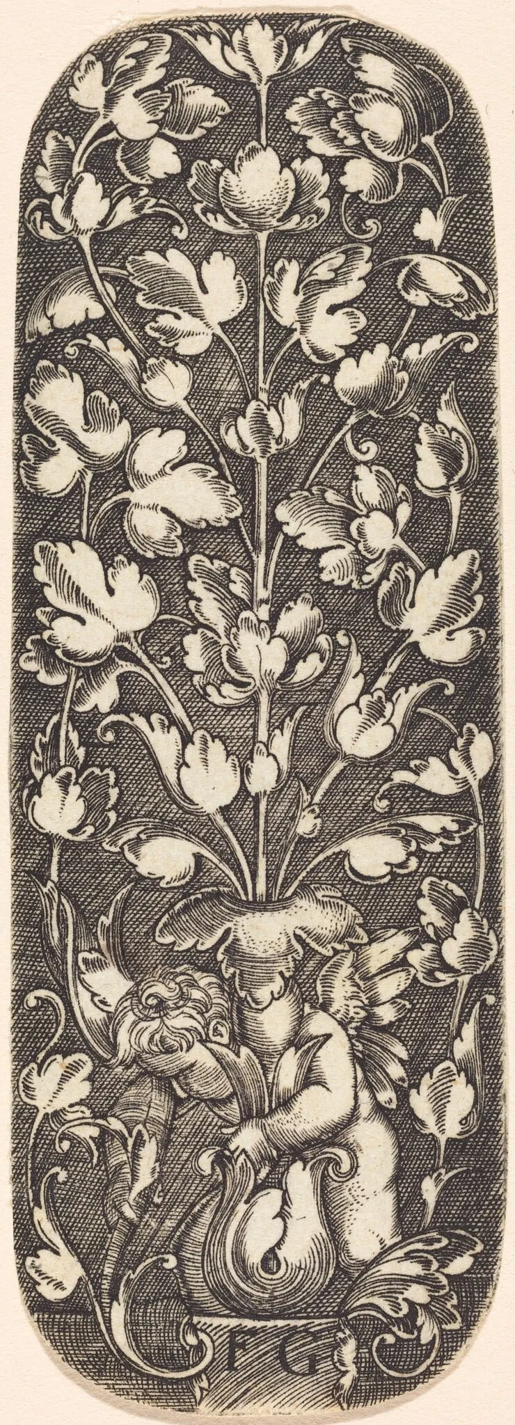 Ornament, by Monogrammist FG, ink, 1526