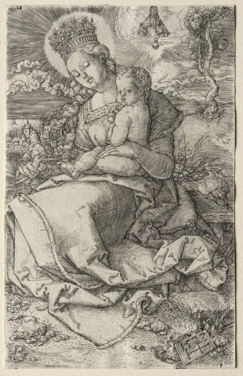 Virgin with a Crown of Stars, by Monogrammist HF, 1527