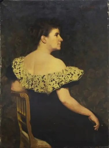Portret de femeie, by Montille, M. de