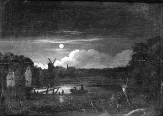Moonlit Riverscape
